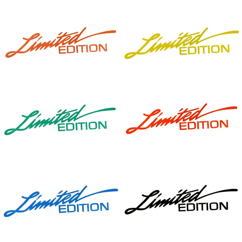 "Limited Edition" Custom Bike/Vehicle Sticker